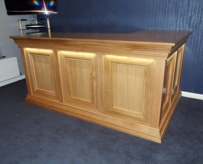 Traditional Wooden Home Bars Connoisseur Traditional Bar with right-hand return