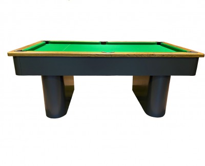 Modern English Pool Tables Pedestal Contemporary English Pool Table - Painted Finish