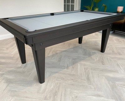 Pool Dining Tables Pool Dining Table - 7ft Full Tapered Leg in black