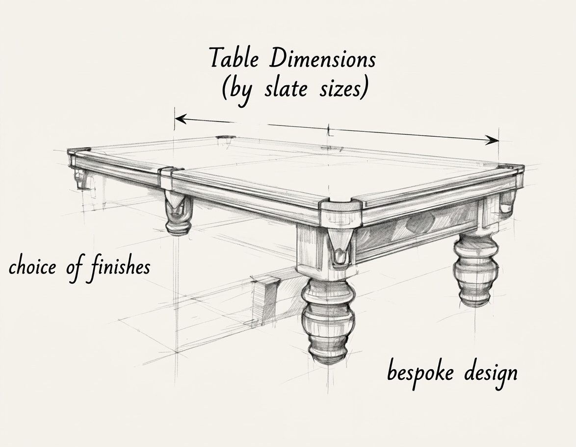 Architectural Table Dimensions Drawing