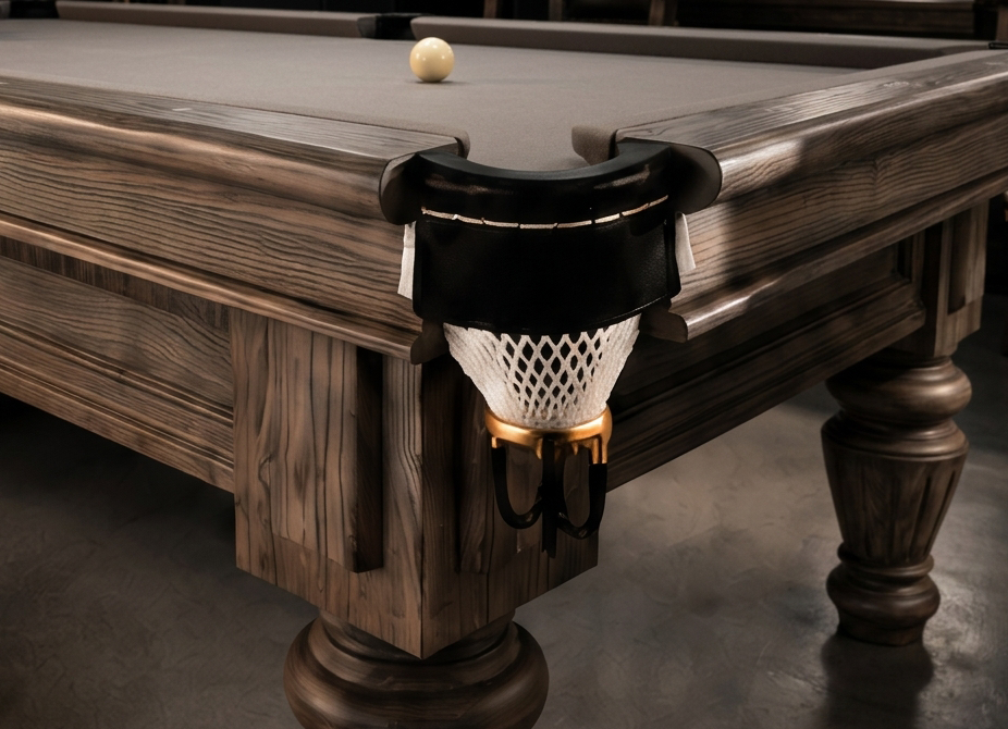 Table pocket detail craftsmanship