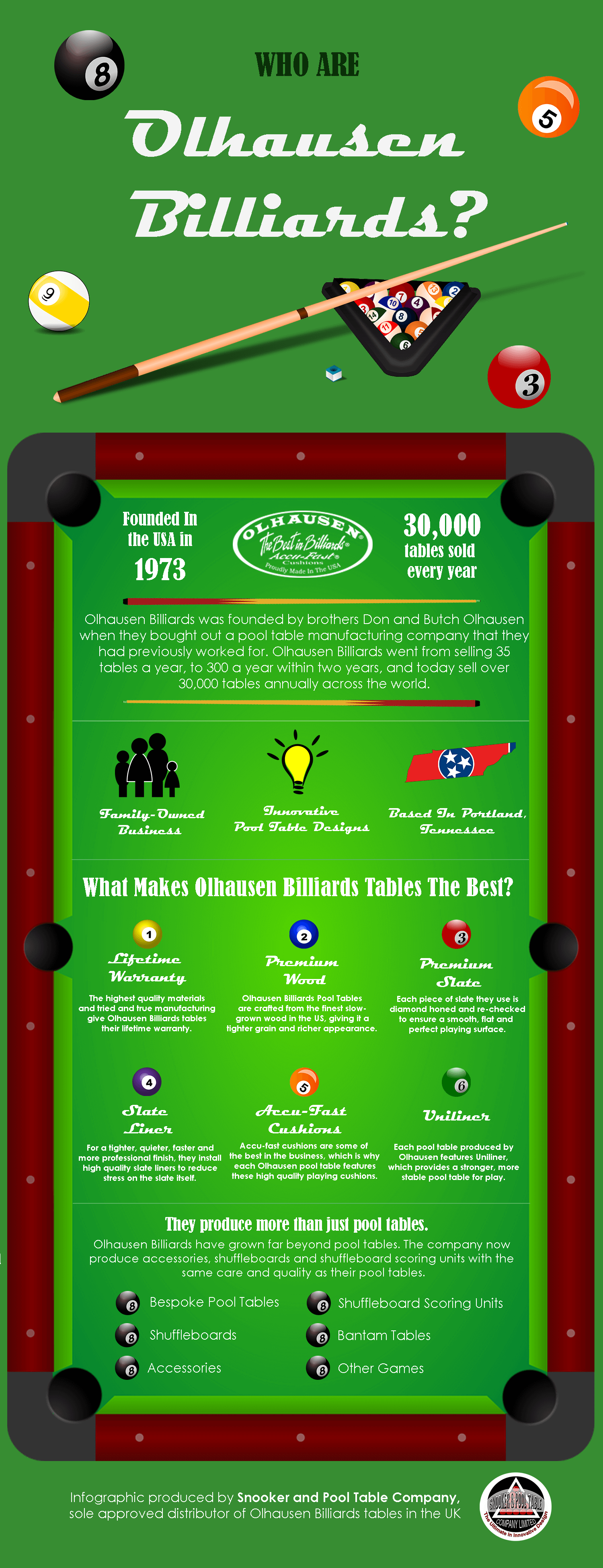 Olhausen Billiards Infographic