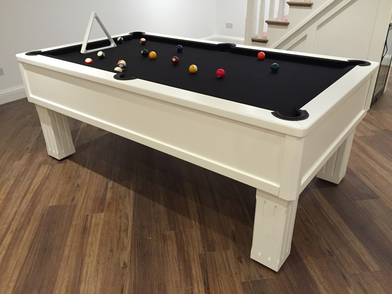 white billiard table