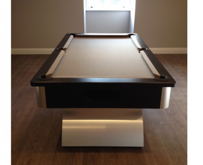 Arched Contemporary English Pool Table - Taupe Cloth