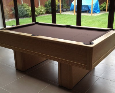 Emperor English Pool Table in Oak with Table Tennis Conversation Kit