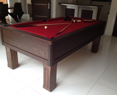 Emperor English Pool Table with Connoisseur Modern Bar