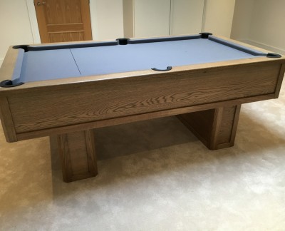 Emperor English Pool Table with pedestal legs - grey tint
