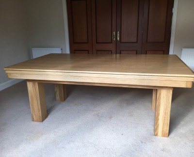 Pool Dining Table - 7ft Oak / Blue