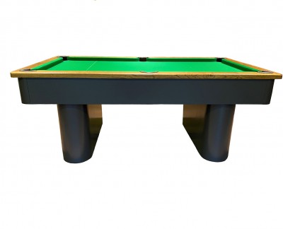 Pedestal Contemporary English Pool Table - Painted Finish