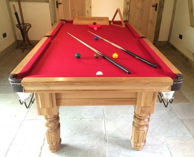 Traditional Snooker Tables Royal Executive 7' x 3'6" Snooker Table with Straight Turned/Fluted Legs
