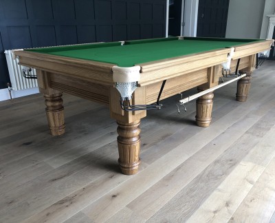 Connoisseur 9' x 4'6" Snooker Table Straight Turned/Fluted Legs
