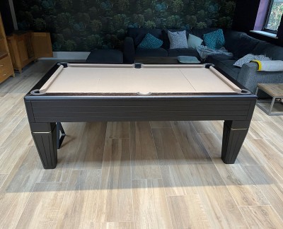 Duke English Pool Table - Full Tapered Leg with black stained matt finish