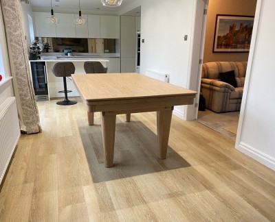 Pool Dining Table - 6ft Full Tapered Leg