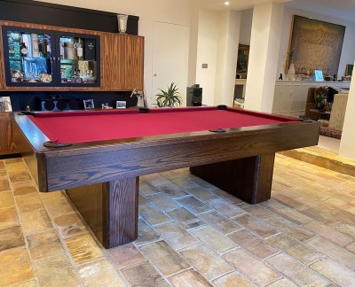 Pedestal Contemporary Pool Table (USA Spec)