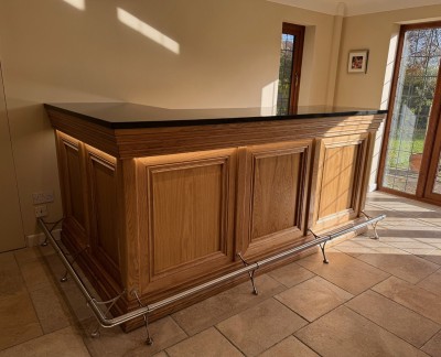 Traditional Wooden Home Bars Connoisseur Traditional Bar with left-hand return