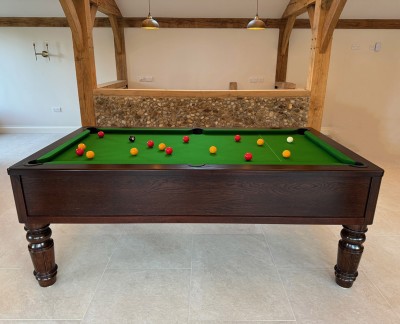 English Pool Tables 7ft Emperor English Pool Table with Straight Turned Fluted Leg