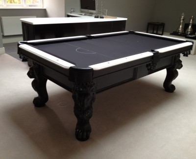 Olhausen St George Pool Table in Black / White Finish