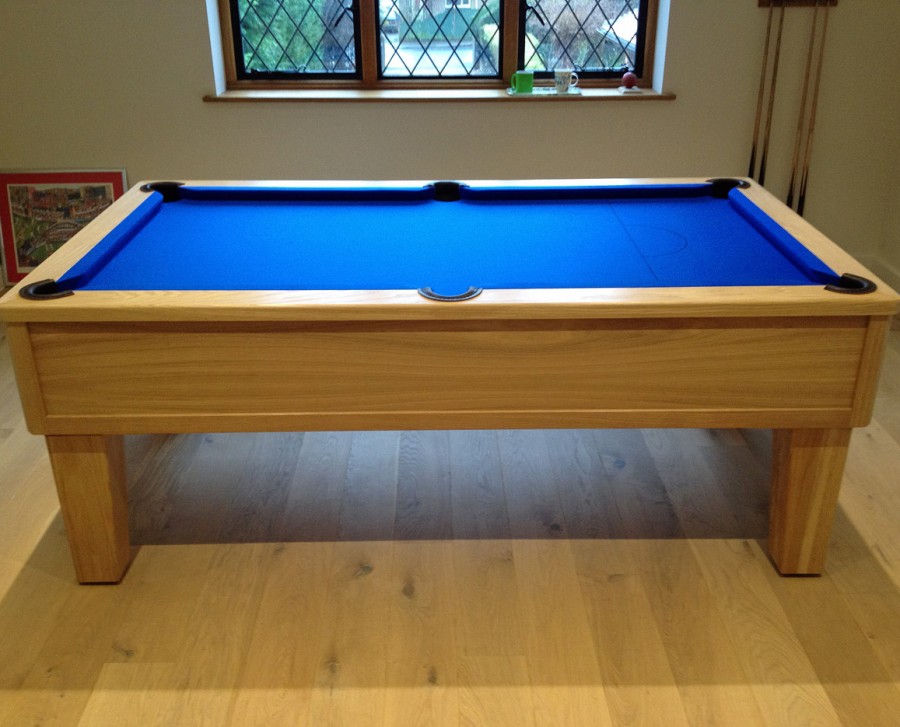 Emperor English Pool Table with Blue Cloth