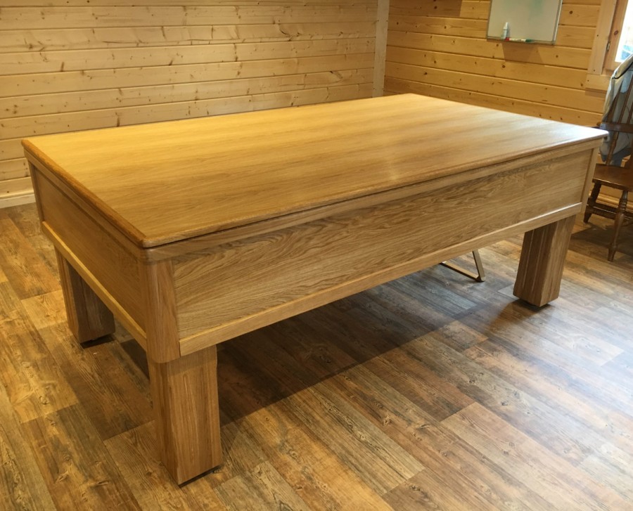 Emperor English Pool Table in Oak with Hard Top