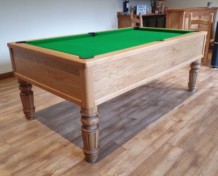 Emperor English Pool Table in Oak
