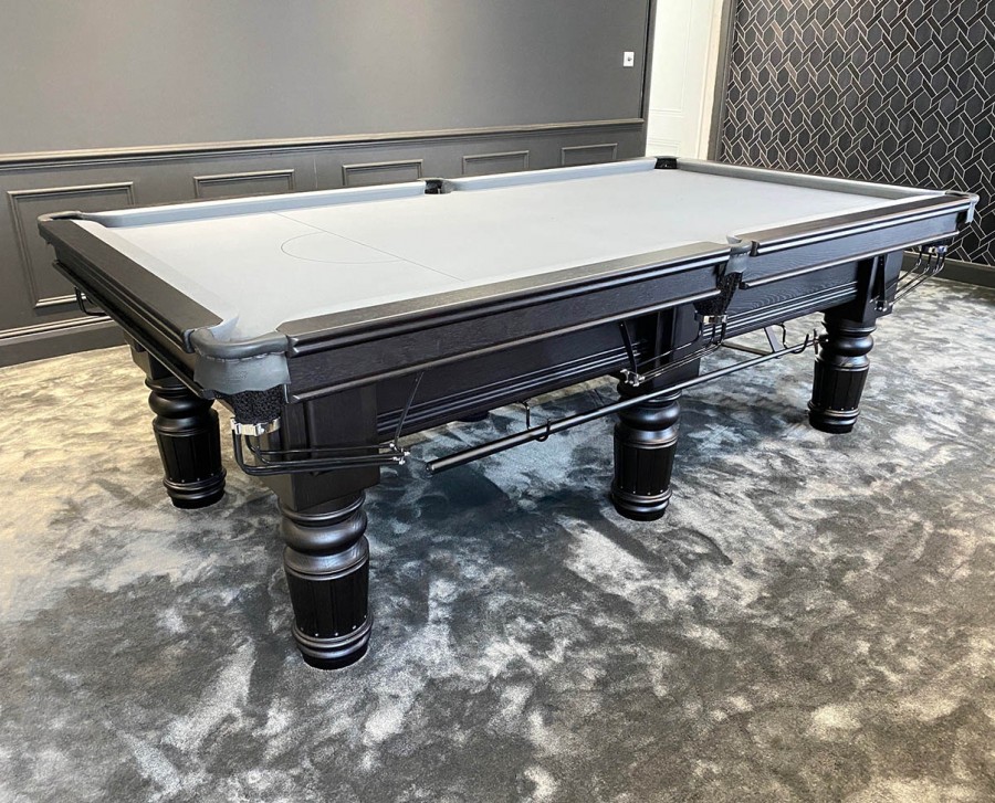 Connoisseur 8ft Snooker Table - Black Stained Matt Finish