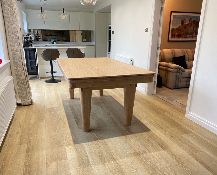 Pool Dining Table - Full Tapered Leg