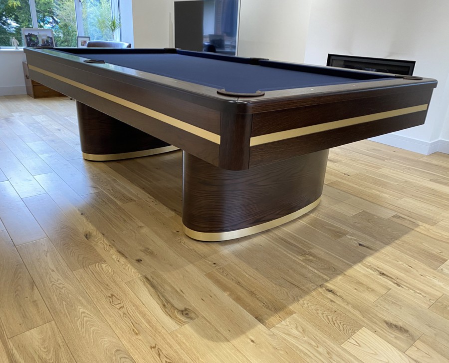 Oval Pedestal Contemporary 8ft American Specification Pool Table