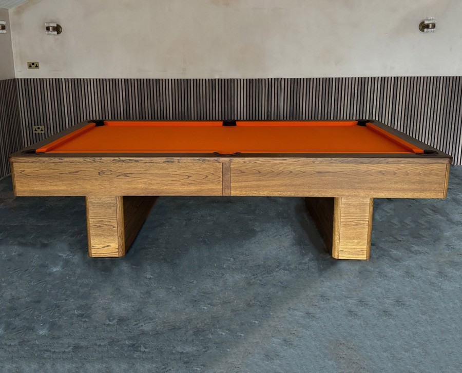 Pedestal Modern 9ft American Specification Pool Table