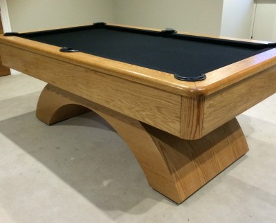 Olhausen Waterfall Pool Table in American Oak - American Pool Table