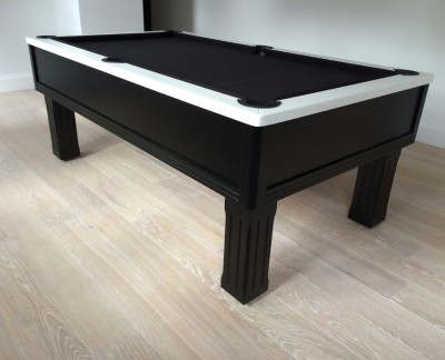 Emperor English Pool Table in Black / White