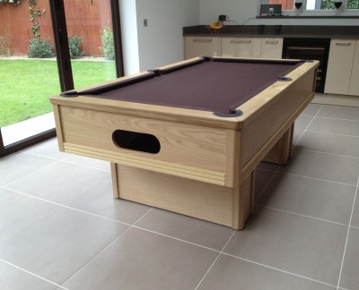 Emperor English Pool Table in Oak with Table Tennis Conversation Kit