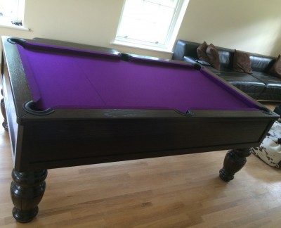 Emperor English Pool Table - Fluted Barrel Leg
