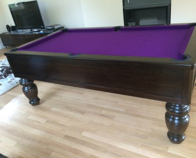 Emperor English Pool Table - Fluted Barrel Leg
