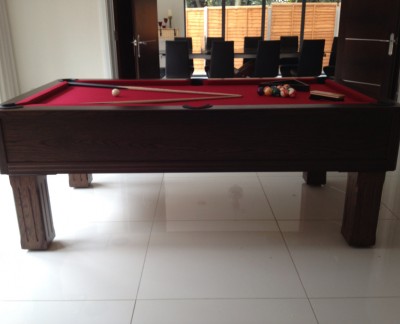 Emperor English Pool Table with Connoisseur Modern Bar