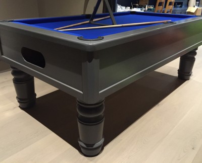 Emperor English Pool Table with 8" leg - grey finish