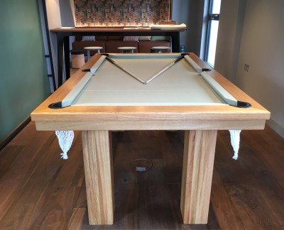 Pool Dining Table - 6ft in Oak / Sage