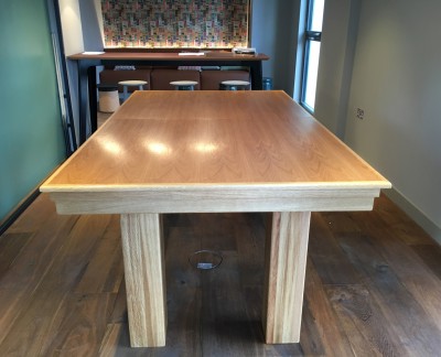 Pool Dining Table - 6ft in Oak / Sage