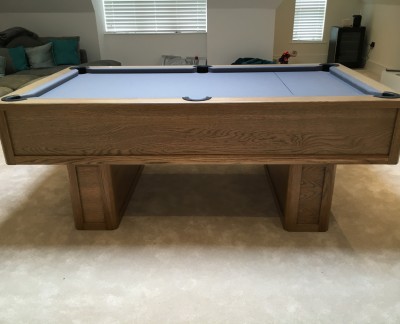 Emperor English Pool Table with pedestal legs - grey tint