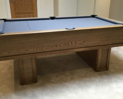 Emperor English Pool Table with pedestal legs - grey tint