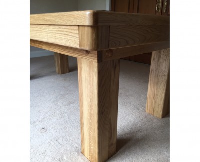 Pool Dining Table - 7ft Oak / Blue
