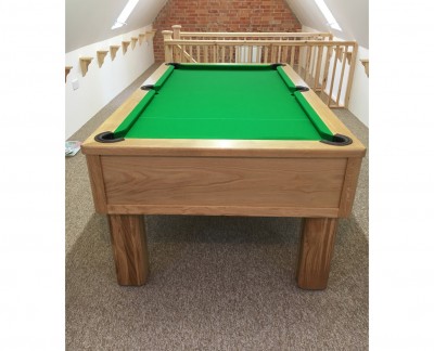 Emperor English Pool Table in Oak with Square Leg