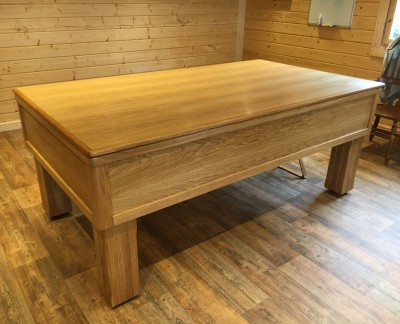 Emperor English Pool Table in Oak with Hard Top