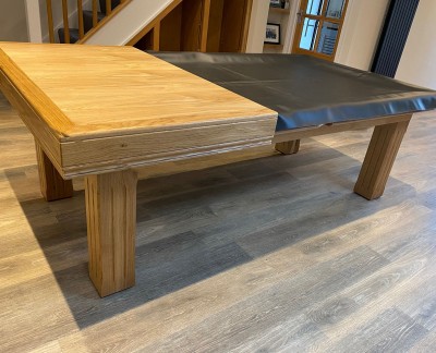 Snooker Dining Table - Oak - Square Leg