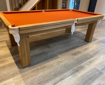Snooker Dining Table - Oak - Square Leg