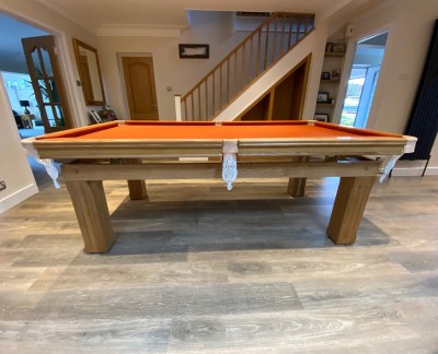 Snooker Dining Table - Oak - Square Leg