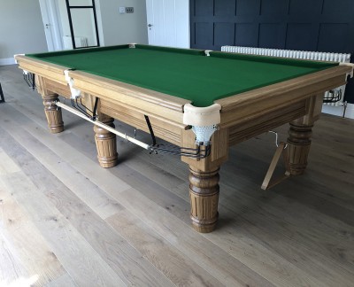 Connoisseur 9' x 4'6" Snooker Table Straight Turned/Fluted Legs