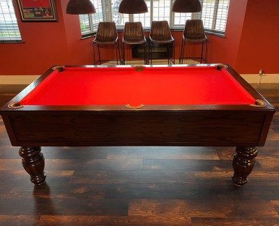 Emperor English Pool Table - Fluted Barrel Legs