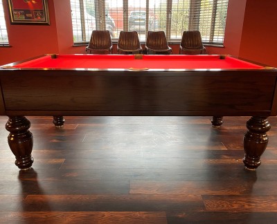 Emperor English Pool Table - Fluted Barrel Legs