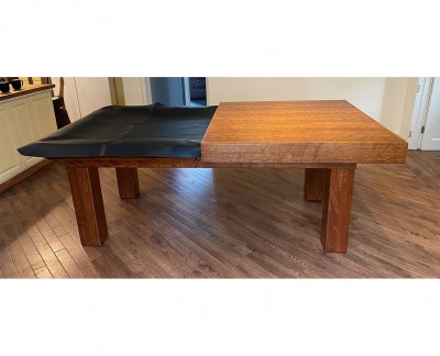 Snooker Dining Table - 6ft Oak / Square Legs