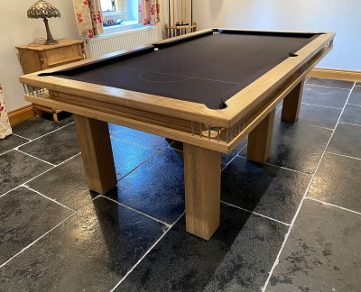 Gallery English Pool Table in Oak